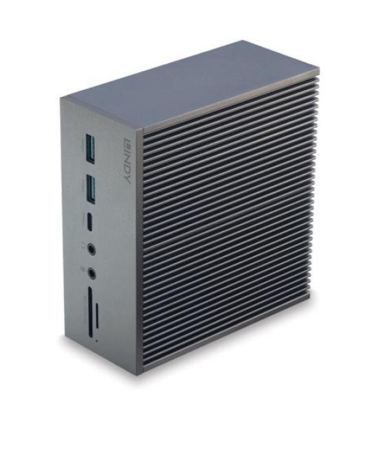 Lindy 43351 base para portátil y replicador de puertos Acoplamiento USB 3.2 Gen 1 (3.1 Gen 1) Type-C Gris