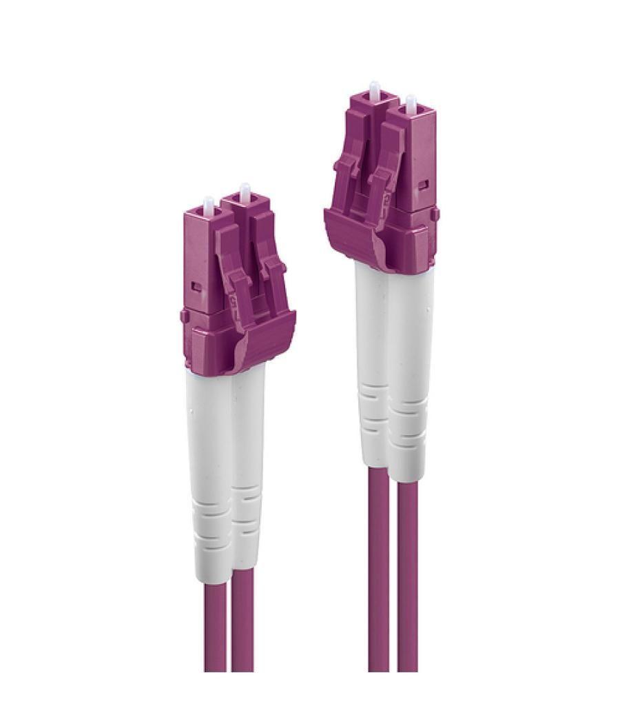 Lindy 46343 cable de fibra optica 5 m LC OM4 Rosa