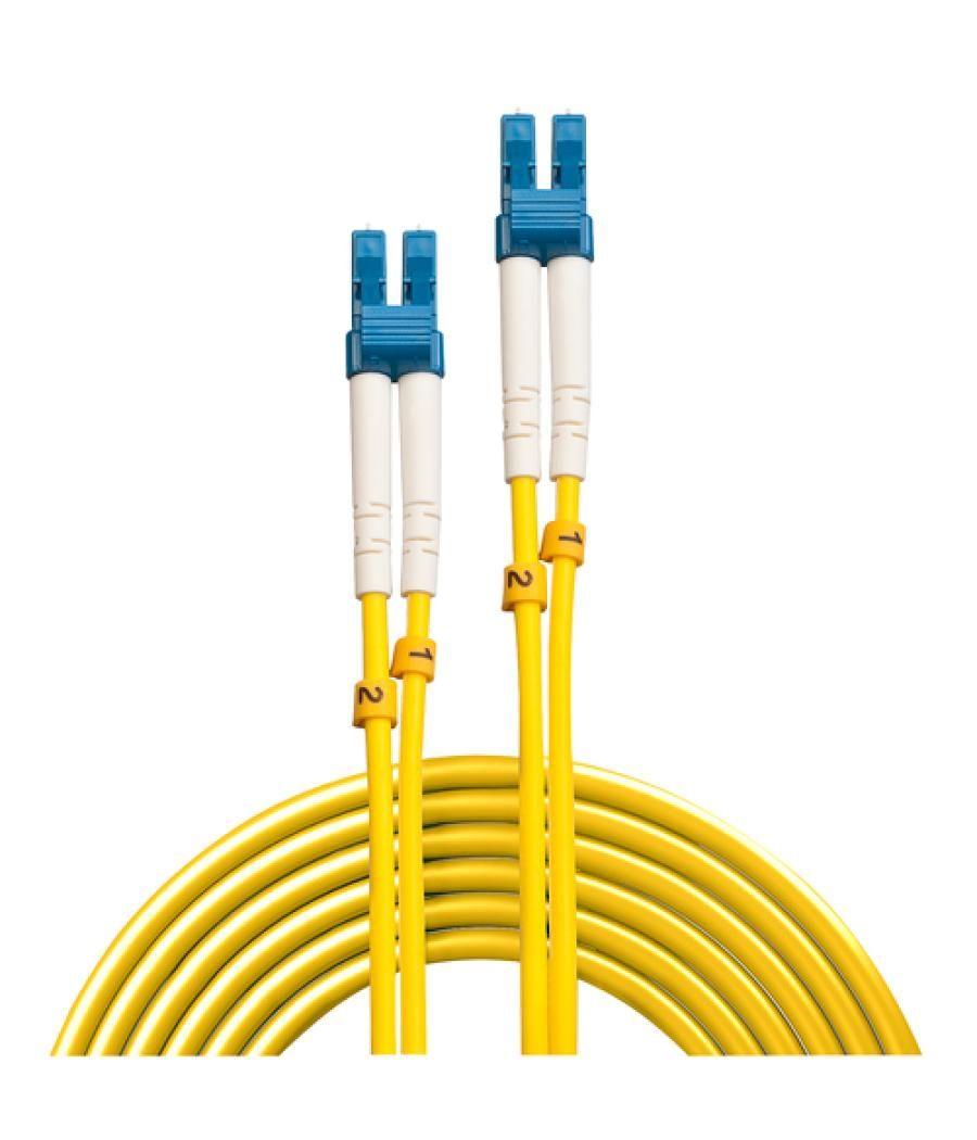 Lindy 47453 cable de fibra optica 5 m LC OS2 Azul, Blanco, Amarillo