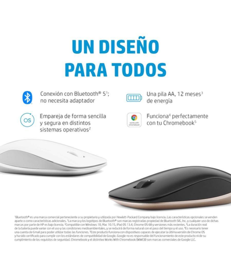 HP Ratón Bluetooth 410 de perfil bajo y plata