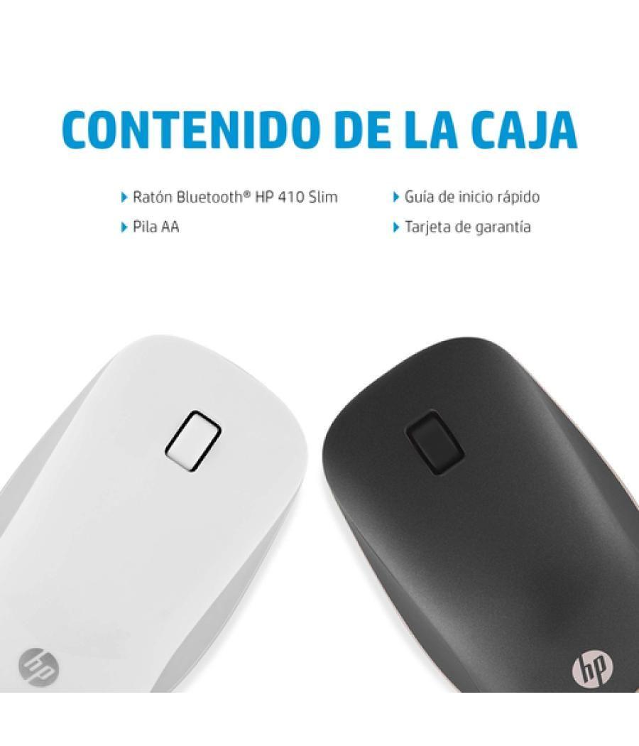 HP Ratón Bluetooth 410 de perfil bajo y plata