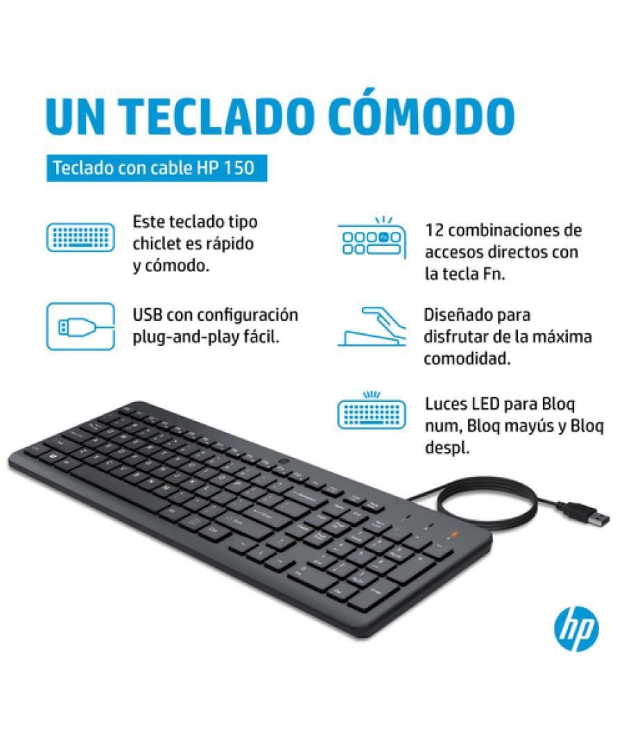 HP Teclado con cable 150