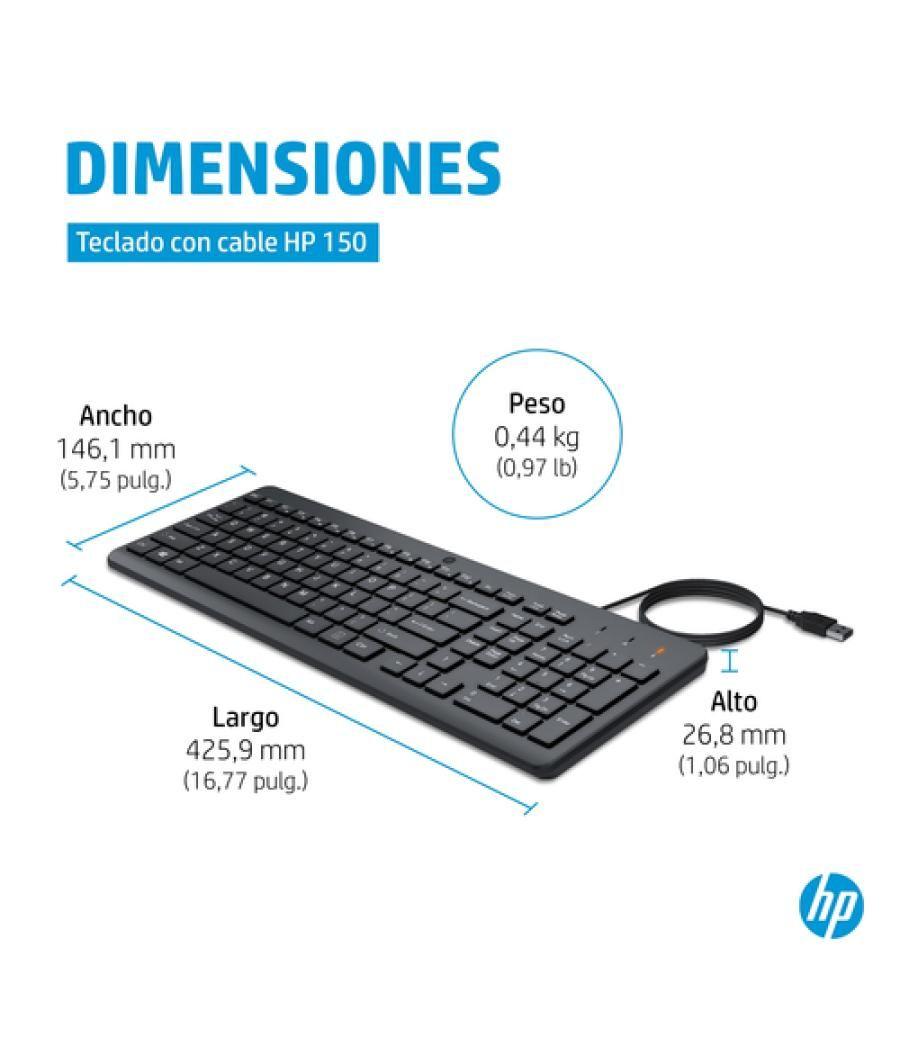 HP Teclado con cable 150