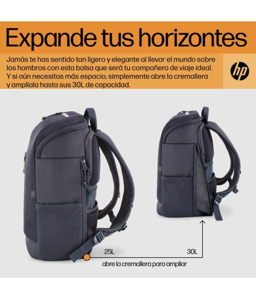 HP Mochila para portátil Travel de 15,6 pulgadas y 25 litros gris hierro