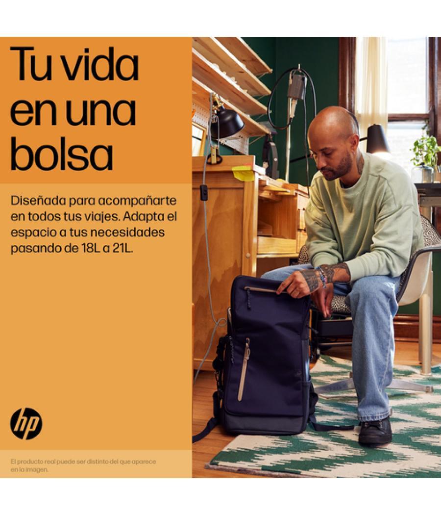 HP Mochila para portátil Travel de 15,6 pulgadas y 25 litros gris hierro