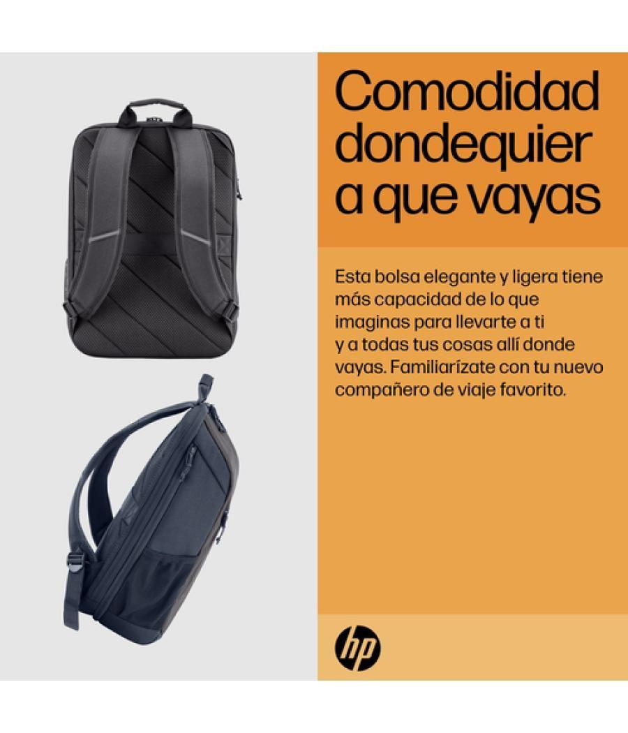 HP Mochila para portátil Travel de 15,6 pulgadas y 18 litros, color gris