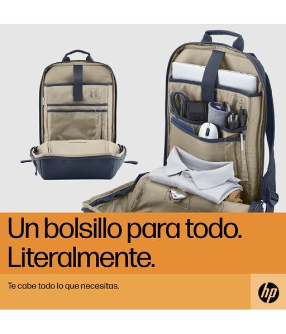 HP Mochila para portátil Travel de 15,6 pulgadas y 18 litros, color gris