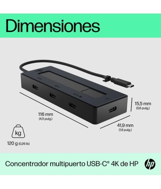 HP Concentrador multipuerto USB-C 4K de