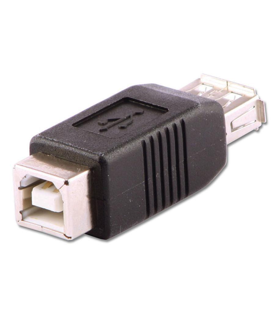 Lindy 71228 cambiador de género para cable USB A USB B Negro
