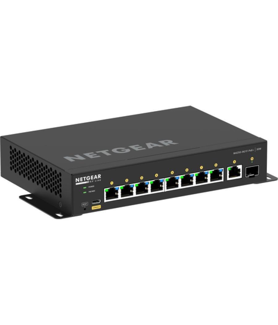 NETGEAR GSM4210PD-100EUS switch Gestionado L2/L3 Gigabit Ethernet (10/100/1000) Energía sobre Ethernet (PoE) Negro