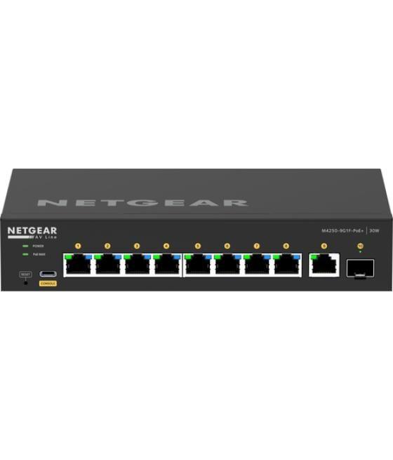 NETGEAR GSM4210PD-100EUS switch Gestionado L2/L3 Gigabit Ethernet (10/100/1000) Energía sobre Ethernet (PoE) Negro