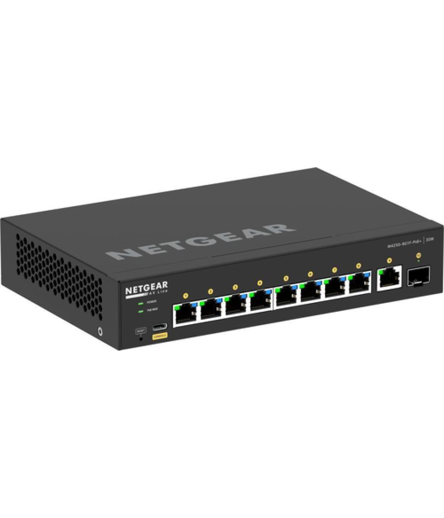 NETGEAR GSM4210PD-100EUS switch Gestionado L2/L3 Gigabit Ethernet (10/100/1000) Energía sobre Ethernet (PoE) Negro