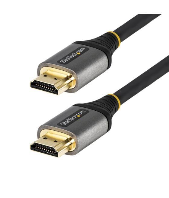 StarTech.com Cable de 0,5m HDMI 2.0 con Certificación Premium - Cable HDMI de Alta Velocidad con Ethernet Ultra HD 4K 60Hz - HDR