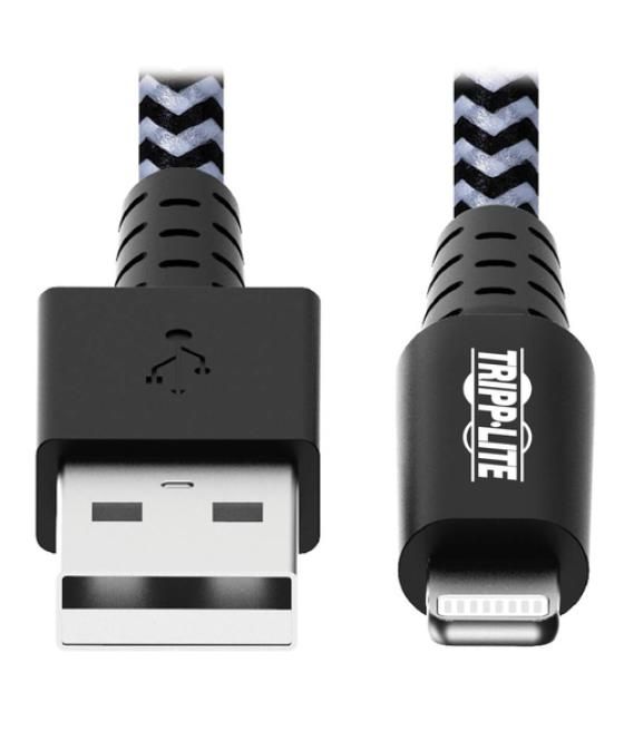 Tripp Lite M100-003-HD Cable de Sincronización y Carga USB A a Lightning para Servicio Pesado, Certificado MFi - M/M, USB 2.0, 0