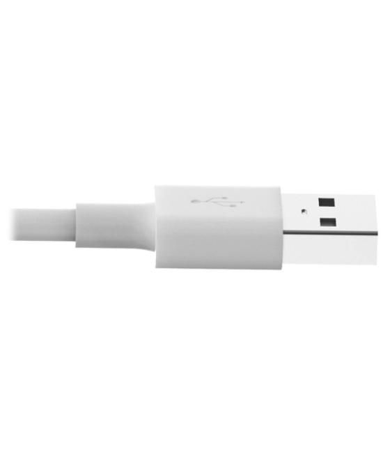 Tripp Lite M100-003-WH Cable de Sincronización y Carga USB-A a Lightning, Certificado MFi - Blanco, M/M, USB 2.0, 0.91 m [3 pies