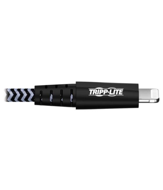 Tripp Lite M100-006-HD Cable de Sincronización y Carga USB A a Lightning para Servicio Pesado, Certificado MFi - M/M, USB 2.0, 1