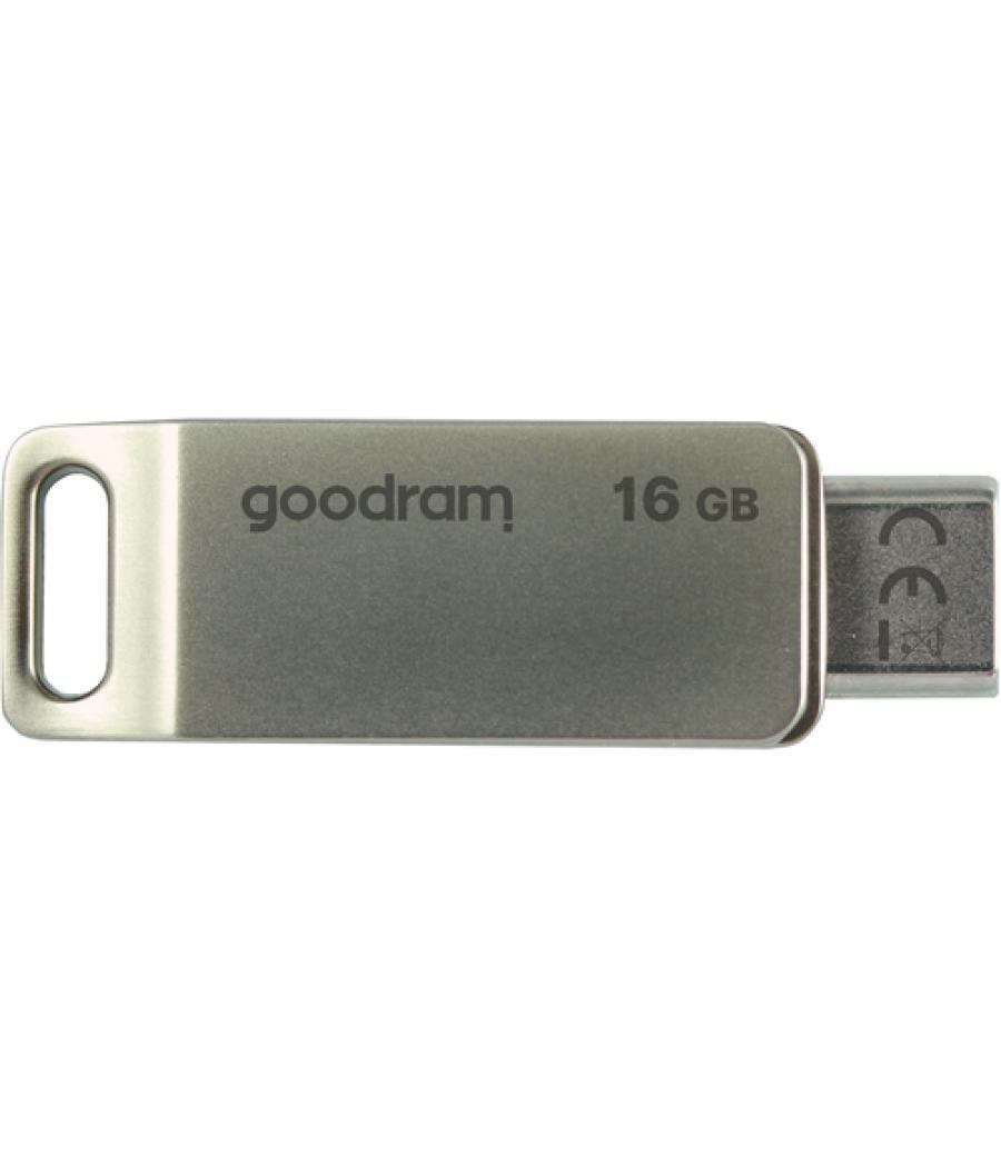 Goodram ODA3 unidad flash USB 16 GB USB Type-A / USB Type-C 3.2 Gen 1 (3.1 Gen 1) Plata