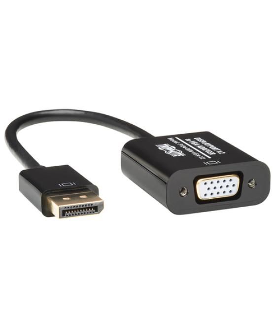 Tripp Lite P134-06N-VGA-V2 adaptador de cable de vídeo 0,15 m DisplayPort VGA (HD15) Negro