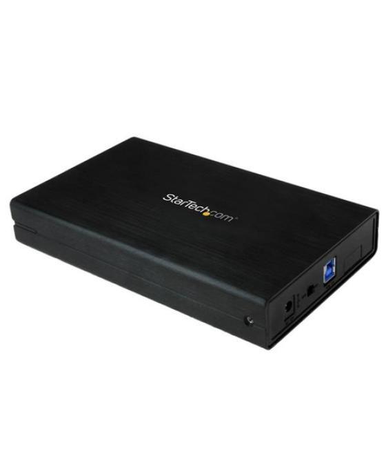 StarTech.com Caja Carcasa USB 3.0 de Disco Duro SATA 3 III 6Gbps de 3,5 Pulgadas Externo con UASP - Aluminio Negro