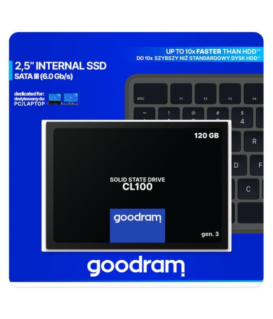 Goodram CL100 gen.3 2.5" 120 GB Serial ATA III 3D TLC NAND