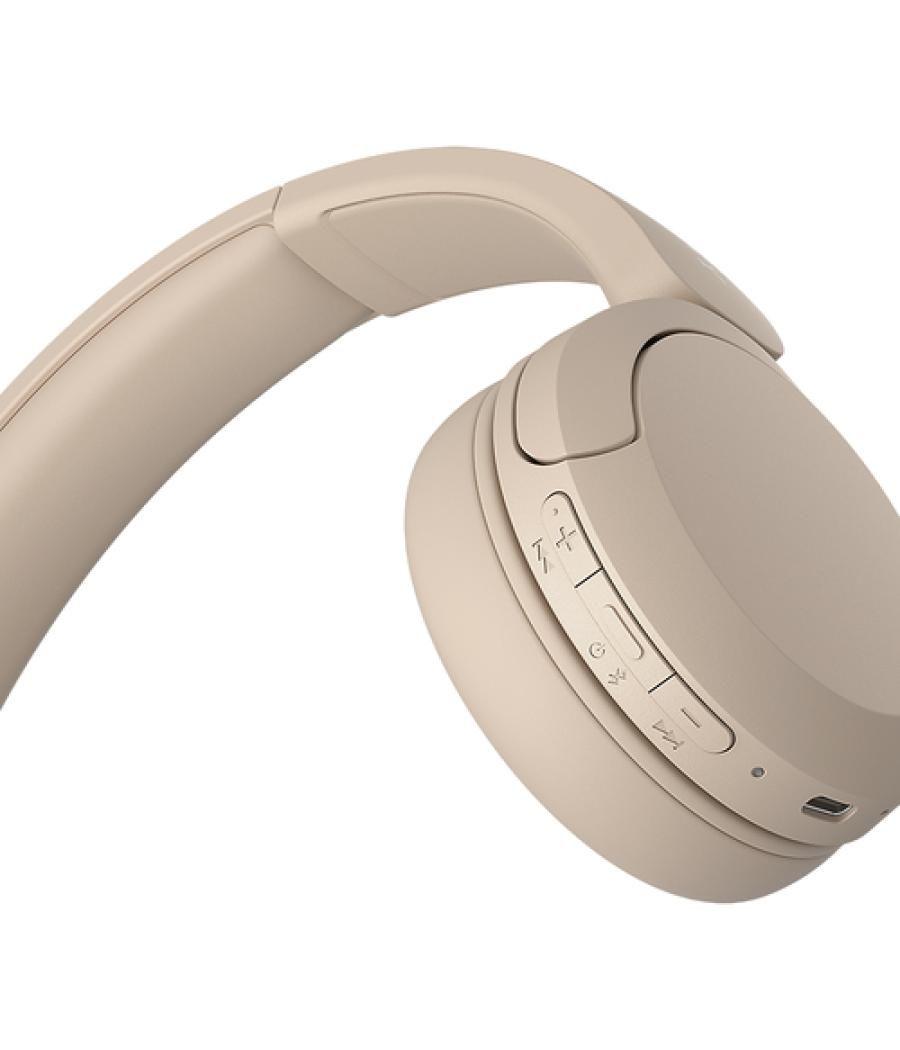 Sony WH-CH520 Auriculares Inalámbrico Diadema Llamadas/Música USB Tipo C Bluetooth Base de carga Crema de color