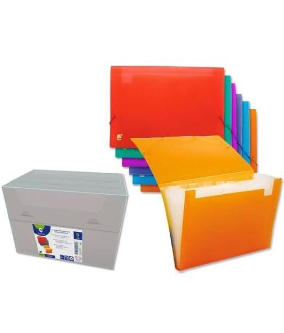 Bismark carpeta fuelle acordeón 12 c/goma a4 pp transparente c/surtidos