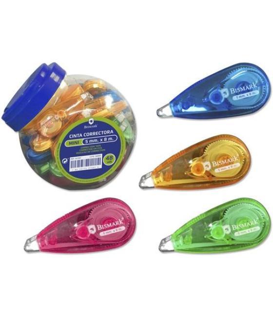 Bismark cinta correctora mini 5mmx8m colores surtidos