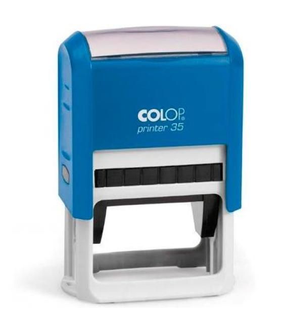 Colop printer 35 30x50mm azul/azul