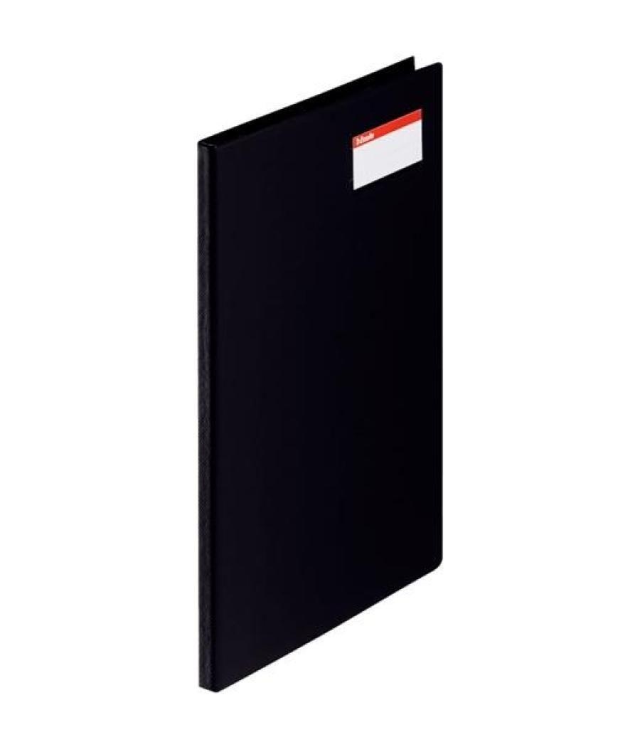 Esselte carpeta con miniclip lateral a4 c/tarjetero pvc negro