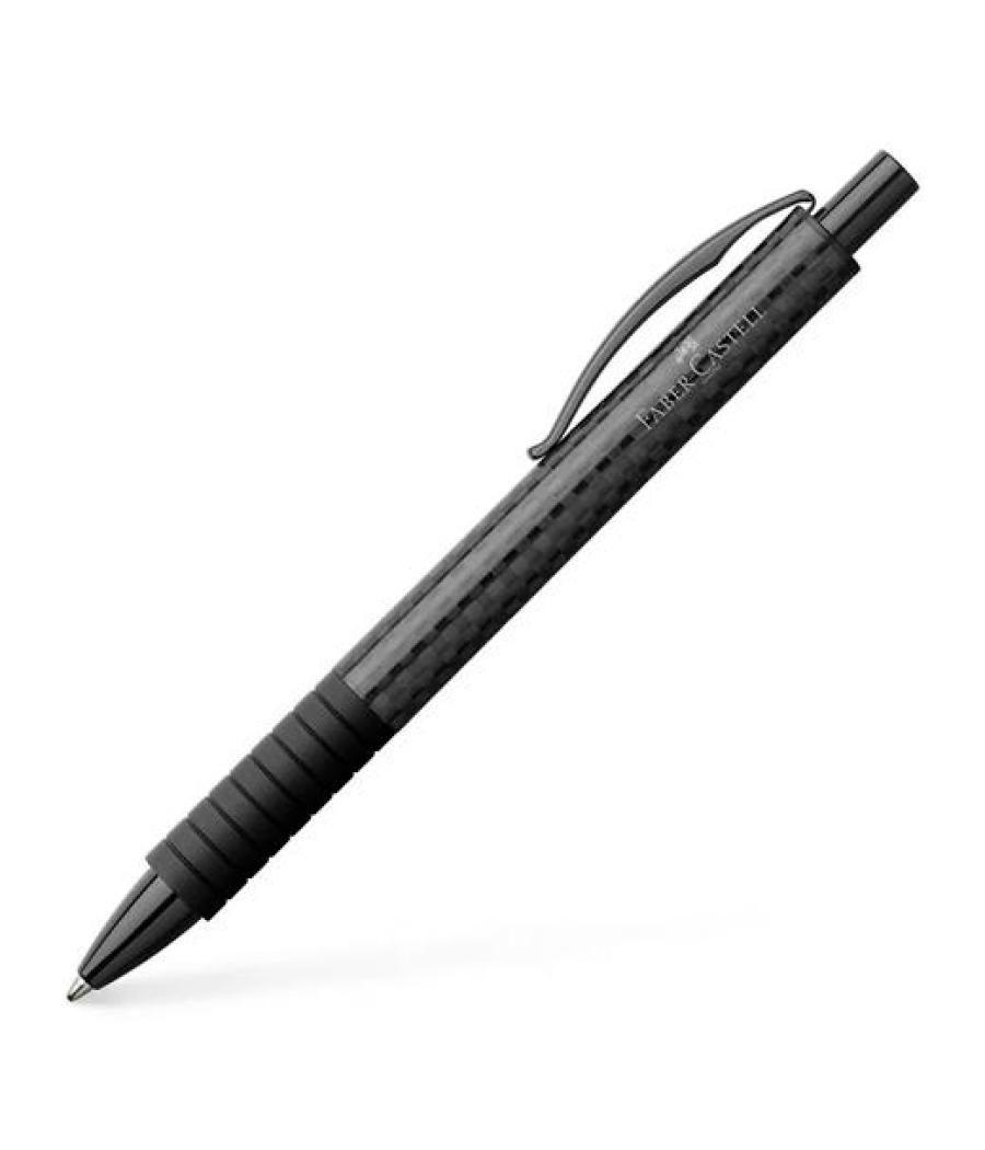 Faber castell bolígrafo essentio b negro carbono