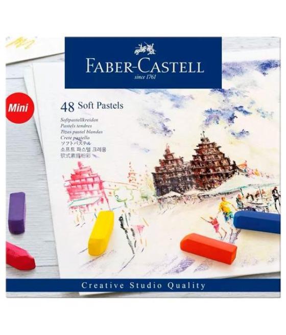 Faber castell tizas pasteles blandas mini estuche 48u c/surtidos