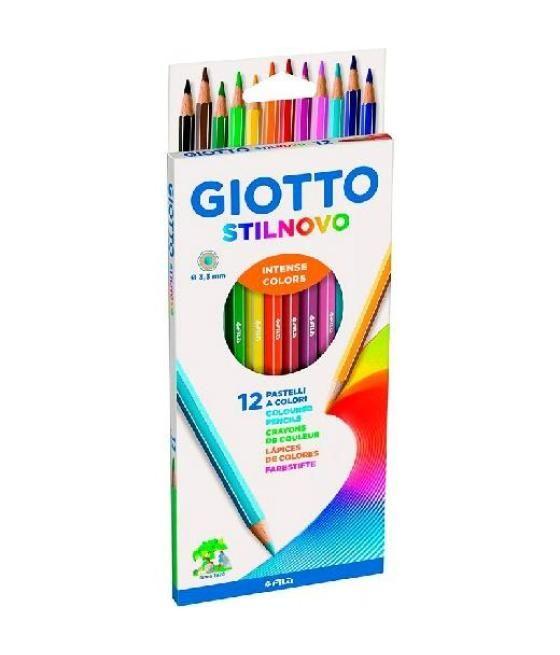 Giotto lápices de colores stilnovo estuche 12 c/surtidos intensos