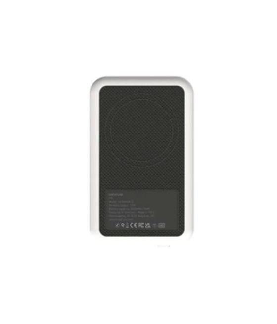Kreafunk cargador power bank con carga inalámbrica qi 5k mah blanco