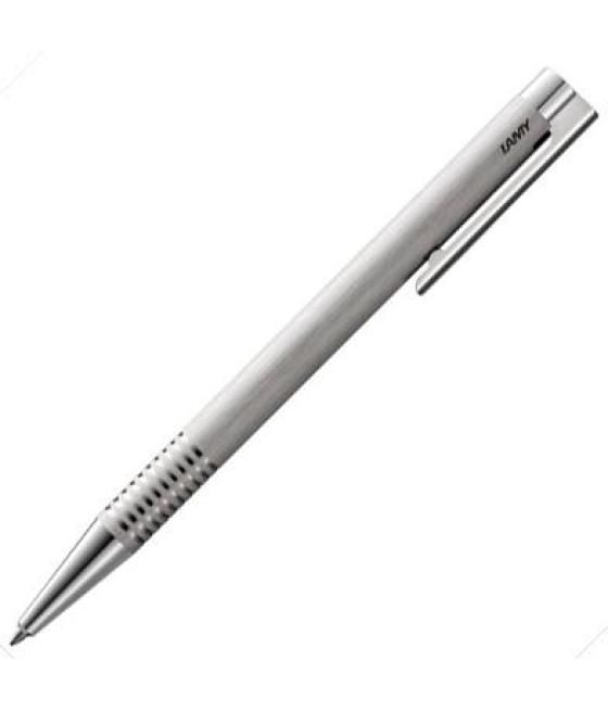 Lamy bolígrafo logo brushed acero inoxidable negro