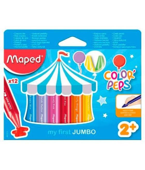 Maped ceras para bebé color pep´s jumbo estuche 12 c/surtidos