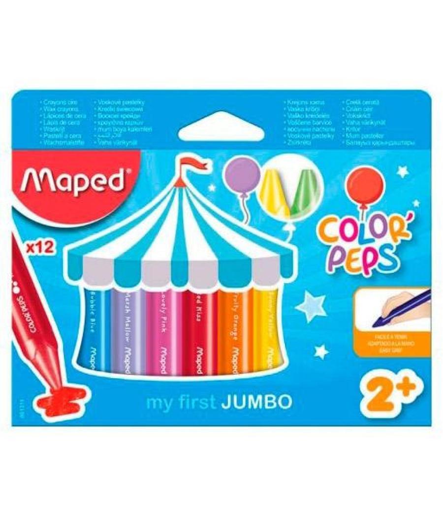 Maped ceras para bebé color pep´s jumbo estuche 12 c/surtidos