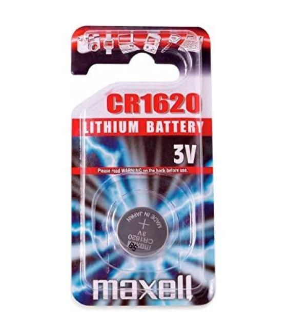 Maxell pilas planas de litio 3v - cr1620 blister 1 unidad