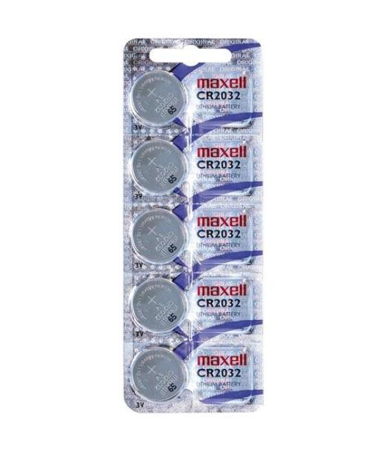 Maxell pilas planas de litio 3v - cr2032 -pack 5-