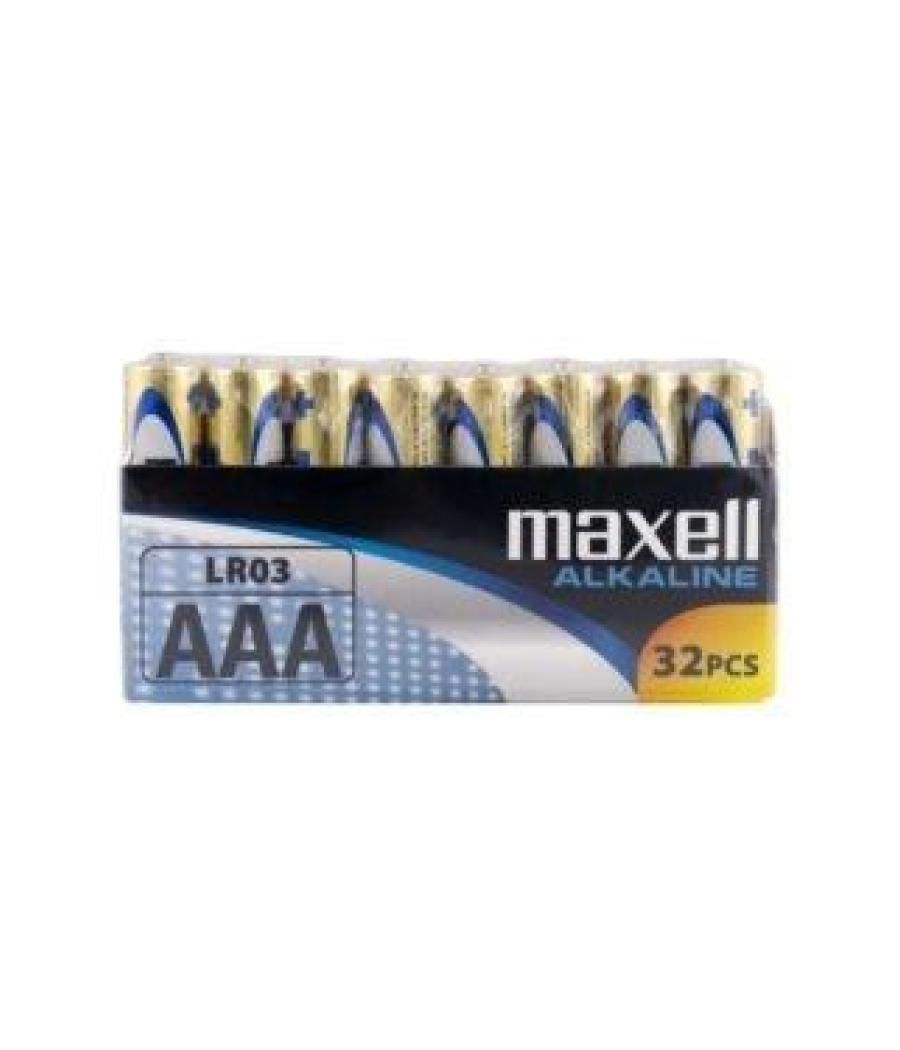 Maxell pilas alcalinas aaa - lr03- pack 32 uds