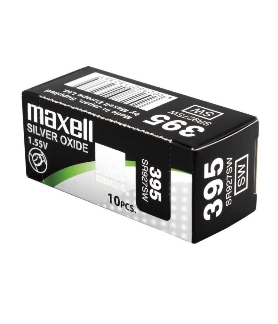 Maxell micro pilas planas óxido de plata 1,55v - sr0927sw 395 caja 10u