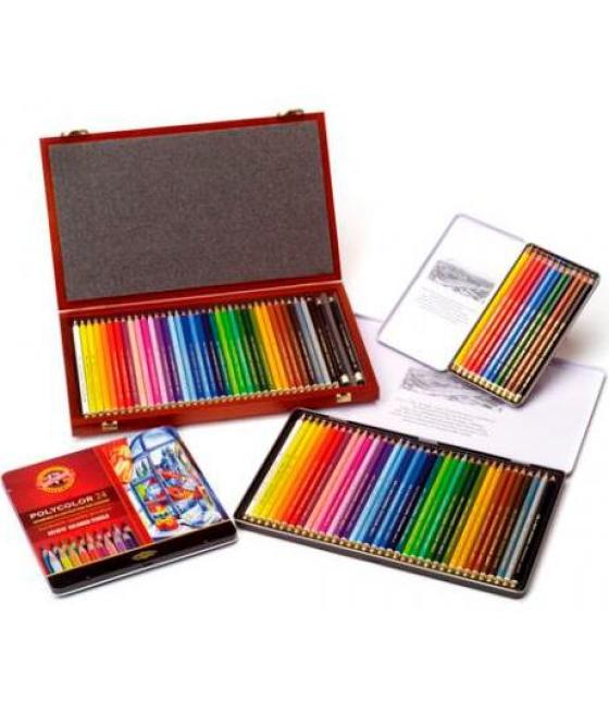 Michel set de lápices polycolor en caja metálica 12 colores surtidos