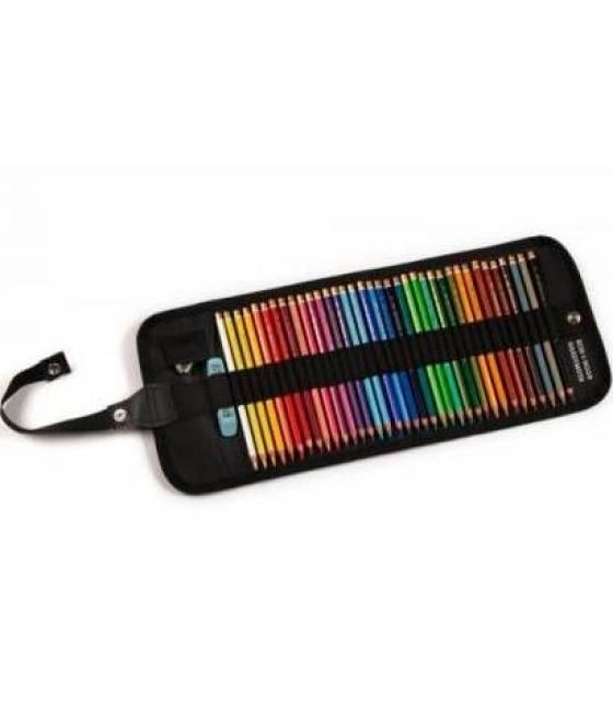 Michel set de lápices polycolor estuche de nylon enrollable 36 colores surtidos