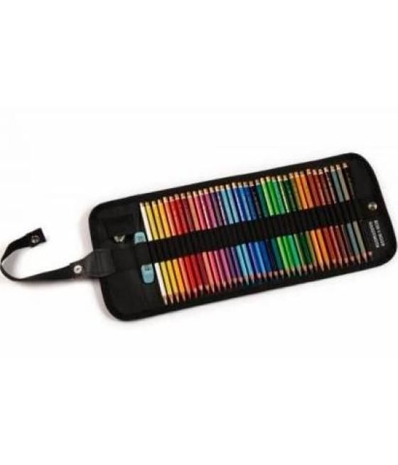 Michel set de lápices polycolor estuche de nylon enrollable 72 colores surtidos