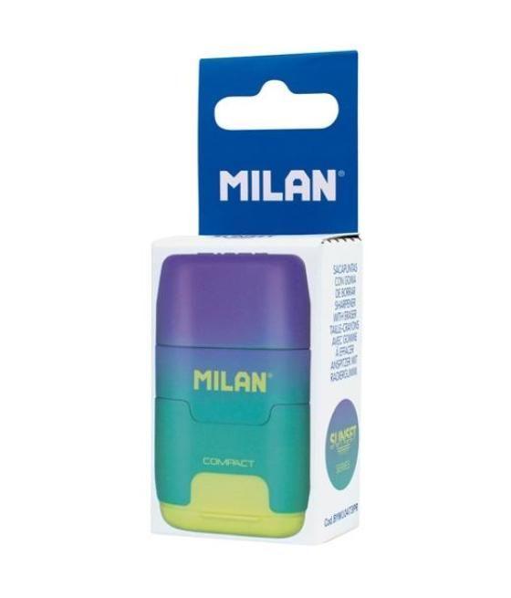 Milan afilaborra compact sunset sacapuntas doble blister lila/amarillo