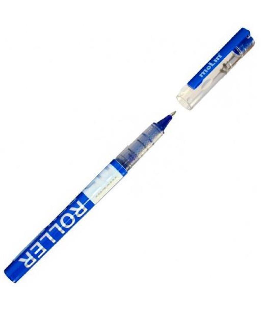 Molin roller tinta líquida 0.5mm azul