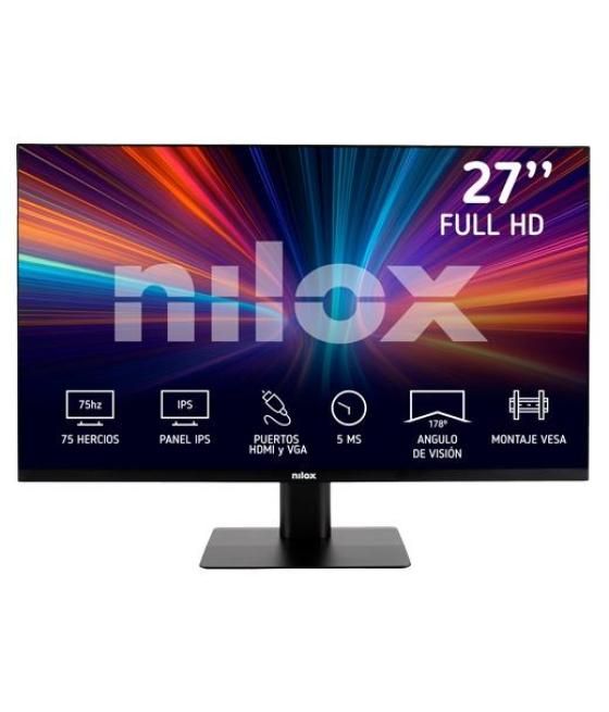 Nilox monitor desktop 27", fhd, ips, 75hz 16:9 hdmi/vga