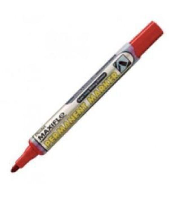 Pentel maxiflo nlf50 rotulador permanente punta bala rojo
