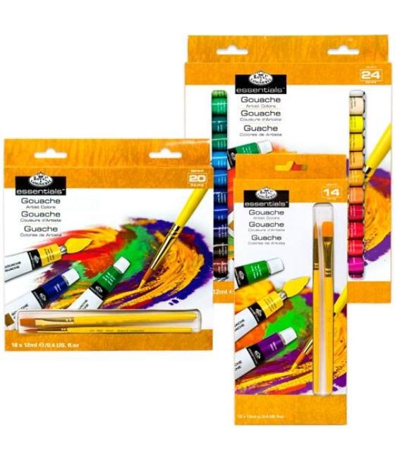 Royal langnickel set de 12 colores de gouache tubo 12ml surtidos