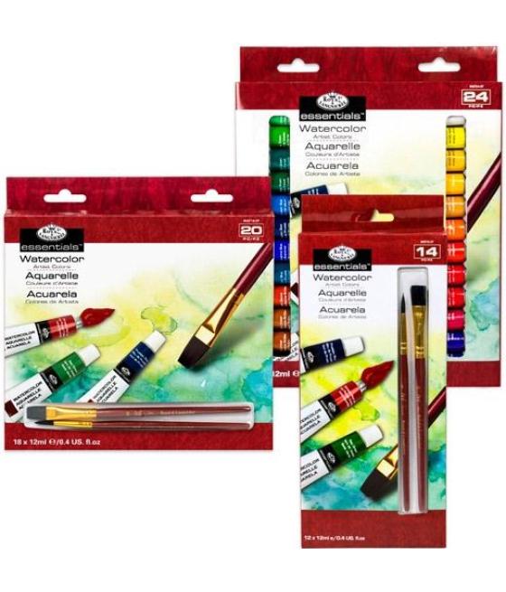 Royal langnickel set de 12 colores de acuarelas tubo 12ml surtidos