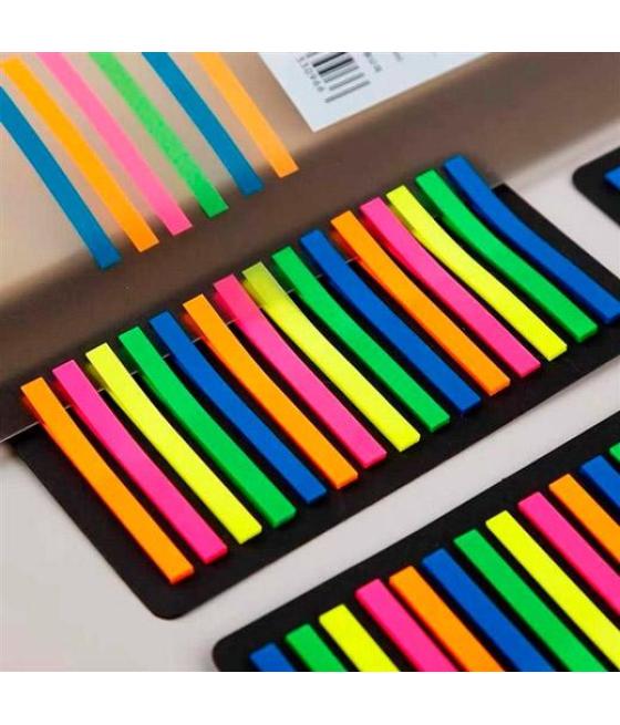 Roymart notas señaladoras acetato transparente pack de 300 c/surtidos